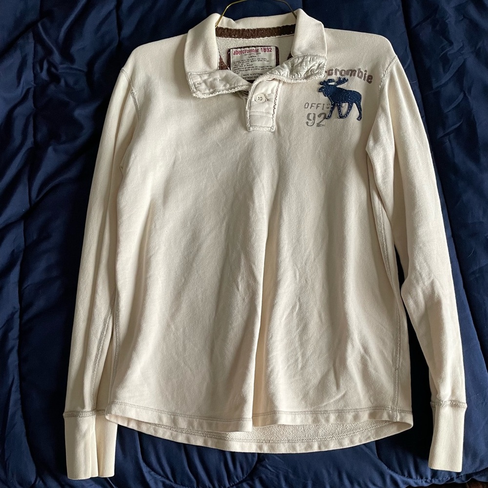 White Abercrombie Buttoned Shirt